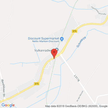 Position der Autogas-Tankstelle: AVIA Tankstelle Hartung in 36355, Grebenhain