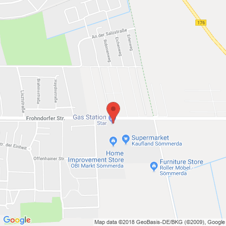 Standort der Autogas Tankstelle: Star-Tankstelle in 99610, Sömmerda