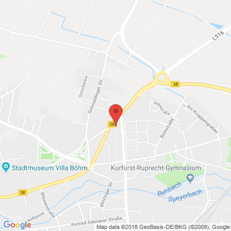 Position der Autogas-Tankstelle: Shell Tankstelle in 67433, Neustadt