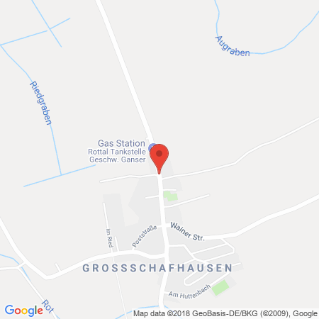 Position der Autogas-Tankstelle: Rottal Tankstelle  in 88477, Schwendi