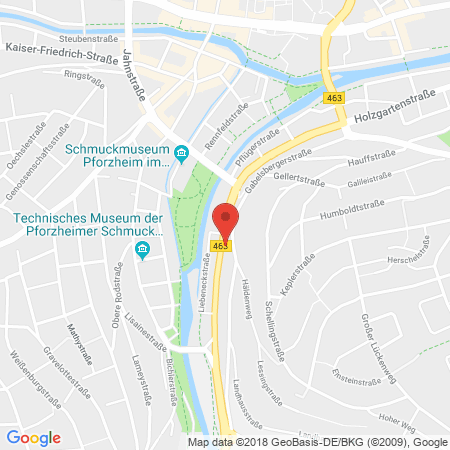Standort der Tankstelle: Tankcenter Tankstelle in 75175, Pforzheim