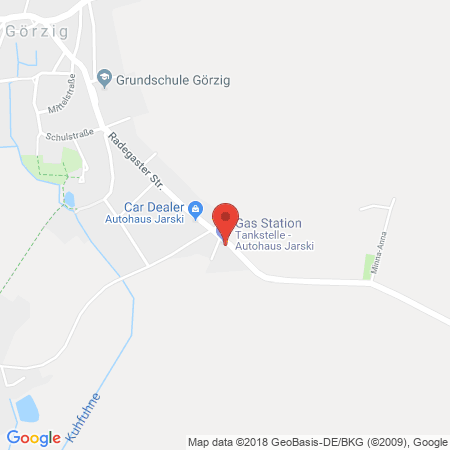 Position der Autogas-Tankstelle: Tankstelle Jarski in 06369, Südliches Anhalt Ot Görzig