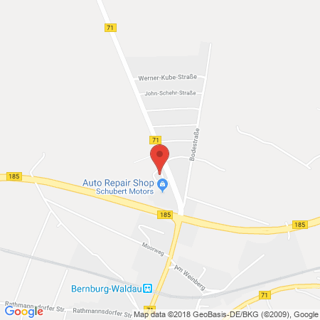 Position der Autogas-Tankstelle: GO Tankstelle in 06406, Bernburg