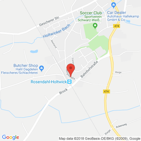 Position der Autogas-Tankstelle: Landhandel Niehues Gmbh Und Co. Kg in 48720, Rosendahl-holtwick