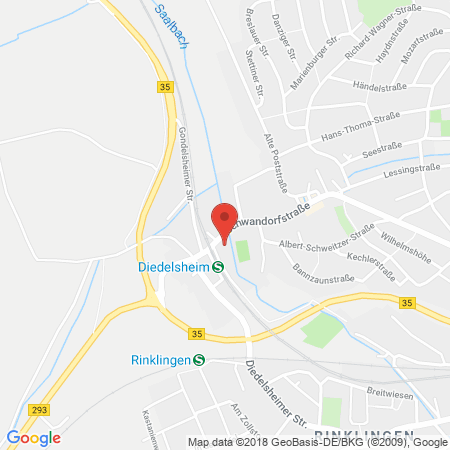 Standort der Tankstelle: Eberhardt (Diedelsheim) Tankstelle in 75015, Bretten