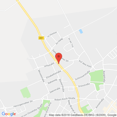 Position der Autogas-Tankstelle: Alsdorf, übacher Weg 174 in 52477, Alsdorf