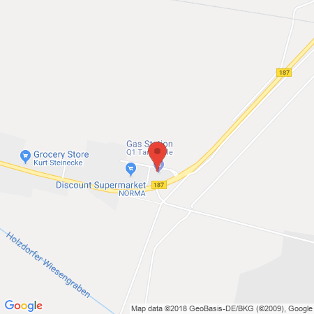 Position der Autogas-Tankstelle: Q1 Tankstelle in 06917, Jessen (elster)