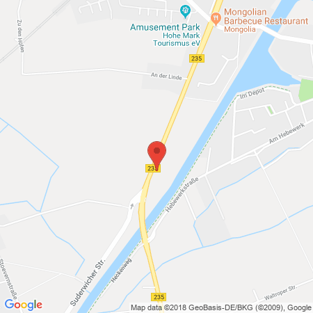 Position der Autogas-Tankstelle: Bft Tankstelle in 44577, Castrop-rauxel