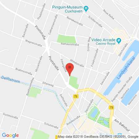 Position der Autogas-Tankstelle: Esso Tankstelle in 27472, Cuxhaven