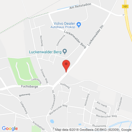 Standort der Tankstelle: TotalEnergies Tankstelle in 14913, Jueterbog
