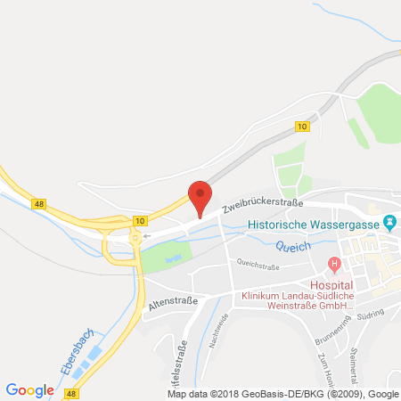 Position der Autogas-Tankstelle: JET Tankstelle in 76855, Annweiler