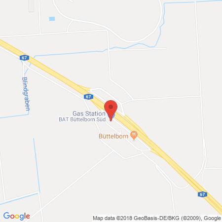 Position der Autogas-Tankstelle: Shell Tankstelle in 64572, Buettelborn