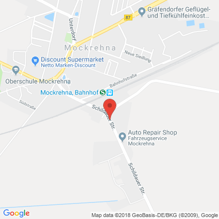 Position der Autogas-Tankstelle: Fahrzeugservice Center Mockrehna GmbH in 04862, Mockrehna