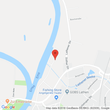 Position der Autogas-Tankstelle: Raiffeisen Emsland-nord Gmbh in 49762, Lathen