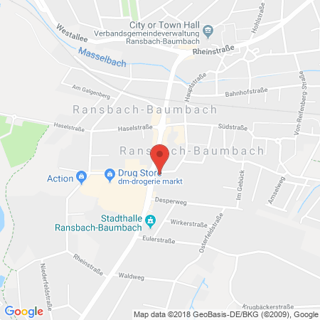 Position der Autogas-Tankstelle: T Ransbach-baumbach in 56235, Ransbach-baumbach