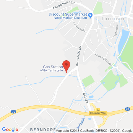 Position der Autogas-Tankstelle: AVIA Tankstelle in 95349, Thurnau