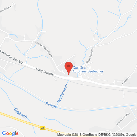 Position der Autogas-Tankstelle: Autohaus Seebacher Gmbh in 77794, Lautenbach