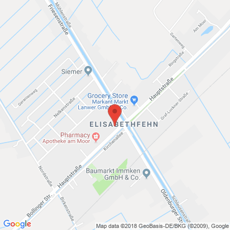 Position der Autogas-Tankstelle: Fa. Carl-heinz Vehn in 26676, Elisabethfehn
