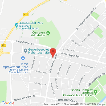 Position der Autogas-Tankstelle: Mattern Gmbh in 82256, Fürstenfeldbruck
