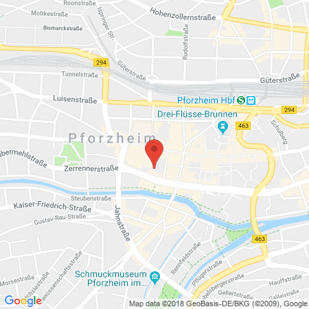 Position der Autogas-Tankstelle: Shell Tankstelle in 75172, Pforzheim