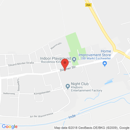 Position der Autogas-Tankstelle: Total Eschweiler in 52249, Eschweiler