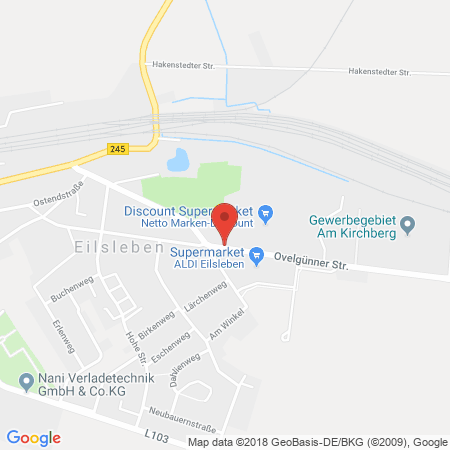 Position der Autogas-Tankstelle: TMB Handels GmbH / Tankstelle Eilsleben in 39365, Eilsleben