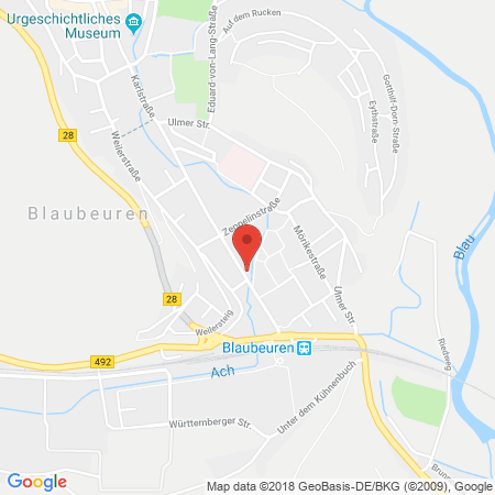 Position der Autogas-Tankstelle: Servicestation in 89143, Blaubeuren