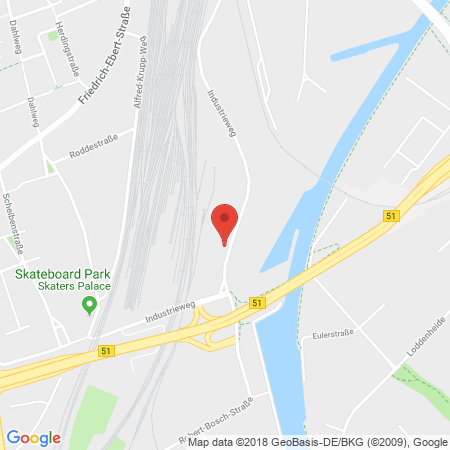 Position der Autogas-Tankstelle: Raiffeisen Tankstelle Münster in 48155, Münster