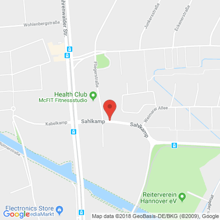 Position der Autogas-Tankstelle: Star Tankstelle in 30179, Hannover