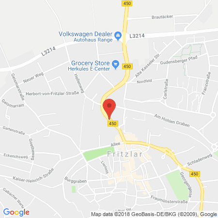 Standort der Tankstelle: STAR Tankstelle in 34560, Fritzlar