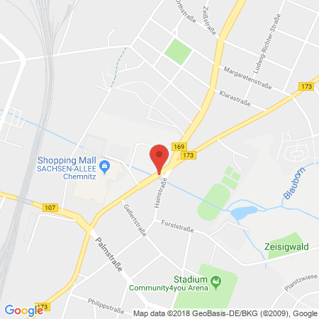 Standort der Tankstelle: Bft Tankstelle in 09130, Chemnitz