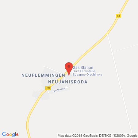 Position der Autogas-Tankstelle: Gulf Neu-janisroda in 06618, Janisroda