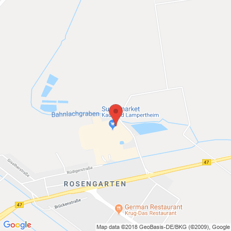 Position der Autogas-Tankstelle: Sb-markttankstelle Lampertheim-rosengarten Auf Der Laubwiese in 68623, Lampertheim-rosengarten