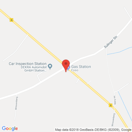 Position der Autogas-Tankstelle: Esso Tankstelle in 27305, Bruchhausen-vilsen