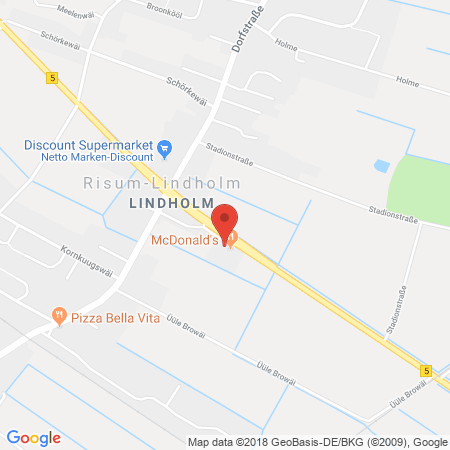 Position der Autogas-Tankstelle: Aral Tankstelle in 25920, Risum-lindholm