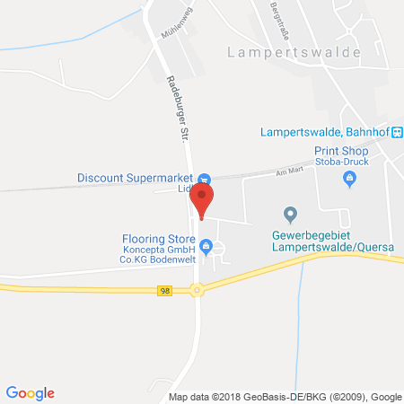 Position der Autogas-Tankstelle: J. Griesche Auto Mobil Service in 01561, Lampertswalde