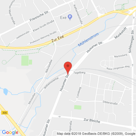 Position der Autogas-Tankstelle: Aral Tankstelle in 24941, Flensburg