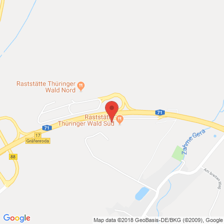 Standort der Tankstelle: Aral Tankstelle, Bat Thüringer Wald Süd in 98716, Geraberg