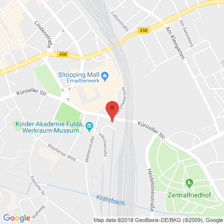 Position der Autogas-Tankstelle: Oil! Tankstelle Fulda in 36043, Fulda