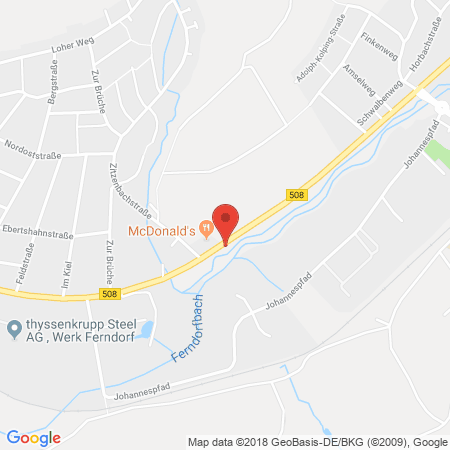 Standort der Autogas Tankstelle: Raiffeisen-Markt und Tankstelle Kreuztal in 57223, Kreuztal-Ferndorf