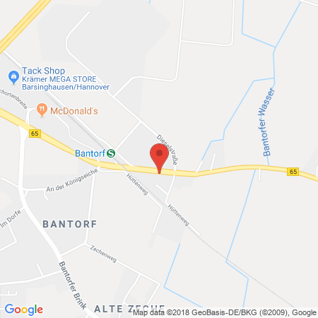 Position der Autogas-Tankstelle: Star Tankstelle in 30890, Barsinghausen