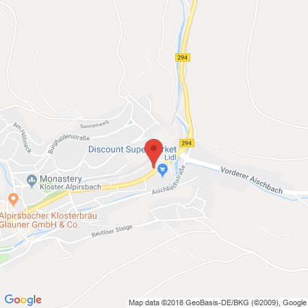Standort der Tankstelle: BFT Tankstelle in 72275, Alpirsbach 