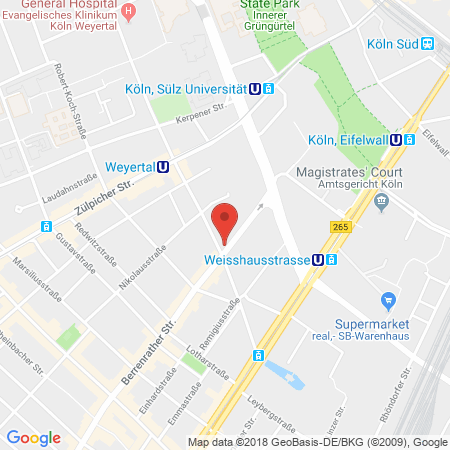 Position der Autogas-Tankstelle: Star Tankstelle in 50937, Köln