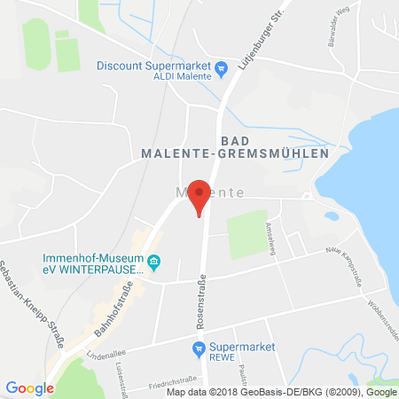 Position der Autogas-Tankstelle: Shell Tankstelle in 23714, Malente