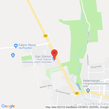 Standort der Tankstelle: Shell Tankstelle in 33165, Lichtenau