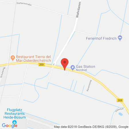 Standort der Tankstelle: NORDOEL Tankstelle in 25761, Oesterdeichstrich