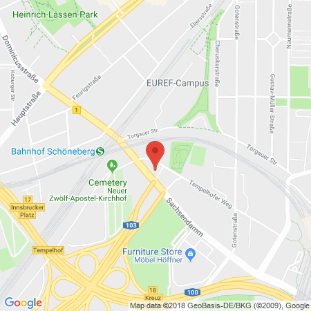 Position der Autogas-Tankstelle: Shell Tankstelle in 10829, Berlin