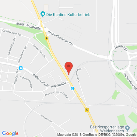 Position der Autogas-Tankstelle: Aral Tankstelle in 50737, Köln