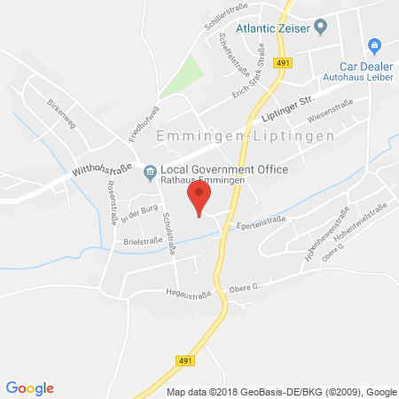 Position der Autogas-Tankstelle: Tankstelle Ewald Leiber  in 78576, Emmingen-liptingen