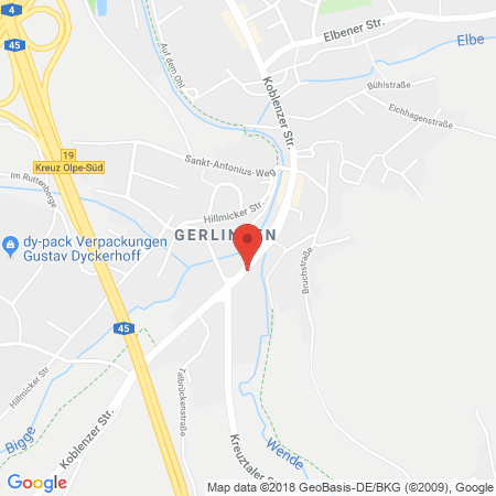 Standort der Tankstelle: Clemens u. Ochel OHG in 57482, Wenden-Gerlingen